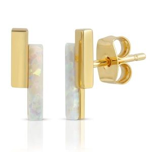 Elizabeth Stone | Mod bar earrings
